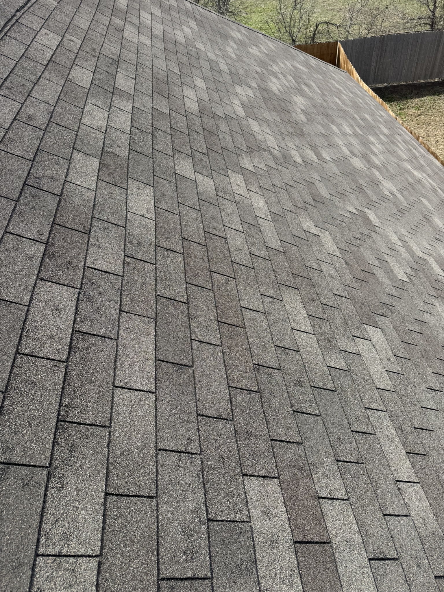 Hail damaged roof